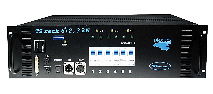 TS rack 6x2,3kW - 1x Wieland 16 pol. s převodníkem
