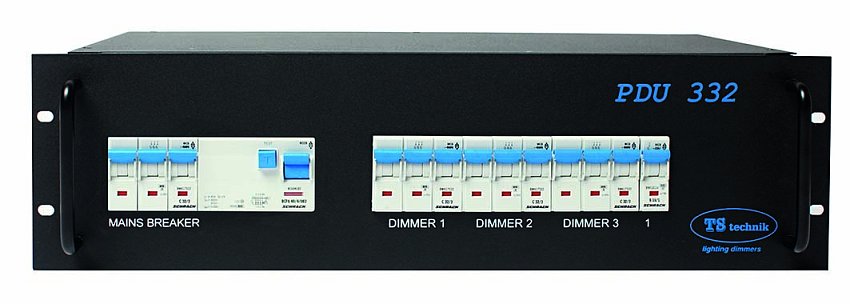 DISTRIBUCE NAPÁJENÍ PDU 332 - 3X400V/32A,1X230V/16A,PROUD.CHRÁNIČ 