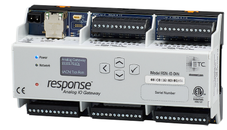 Response Analog IO Gateway, DIN rail mounted