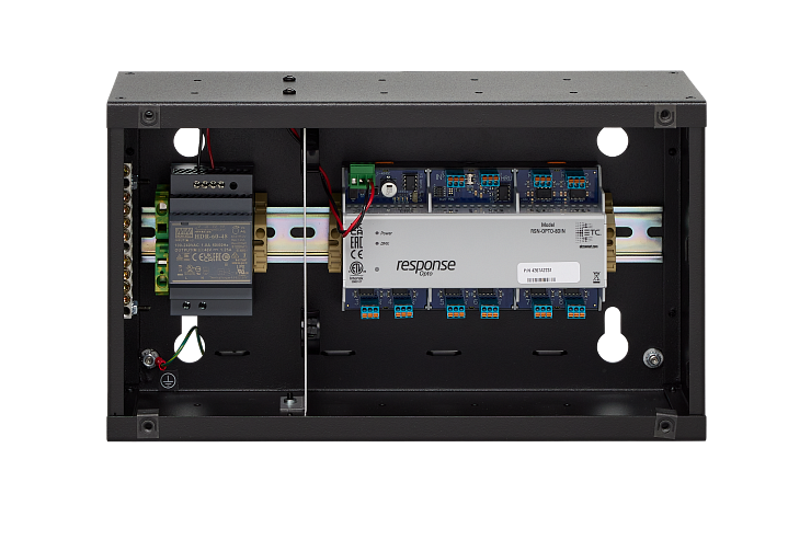 Response Opto-Splitter - DIN Box with single splitter and power supply