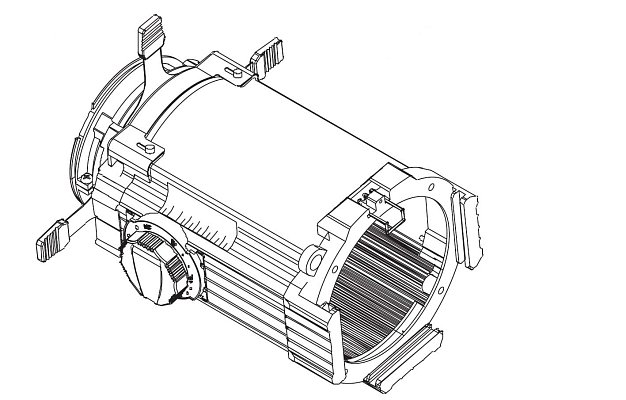 Zoom 25-50° Lens Tube, Black